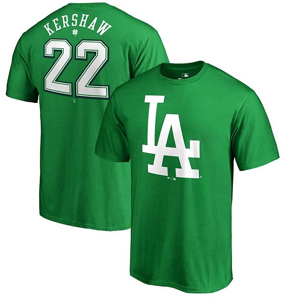 Fanatics Branded Clayton Kershaw Black Los Angeles Dodgers Big & Tall Logo T-Shirt