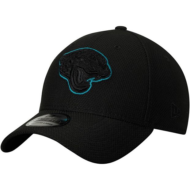 Men's Jacksonville Jaguars New Era Black Main 39THIRTY Flex Hat