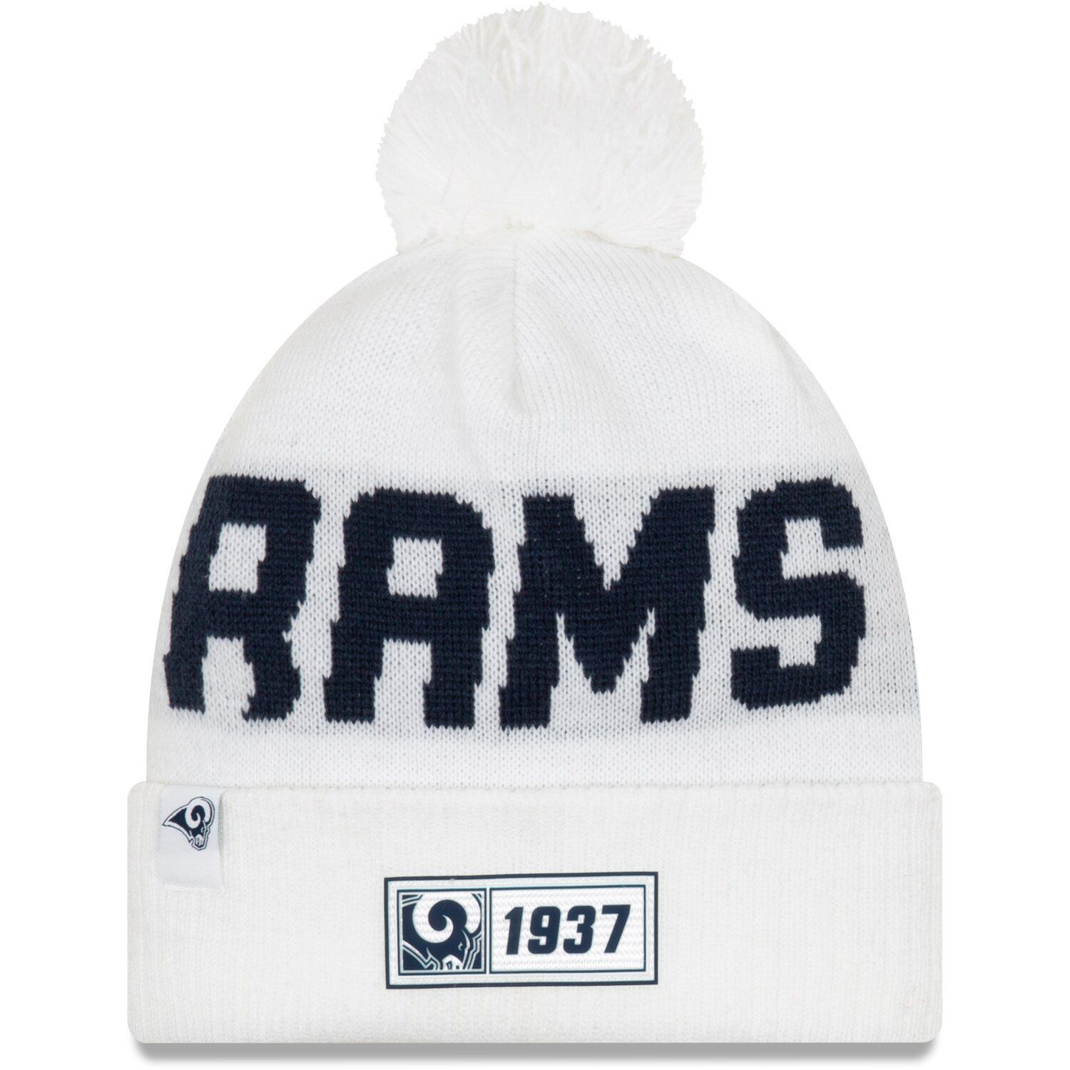 rams new era beanie