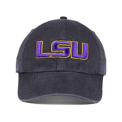 LSU Tigers '47 Clean Up Adjustable Hat - Charcoal