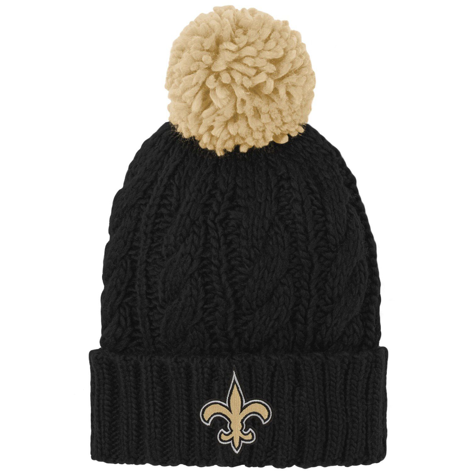 saints beanie with pom