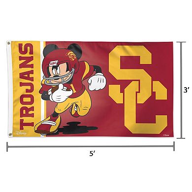 WinCraft USC Trojans Single-Sided 3' x 5' Deluxe Disney Flag