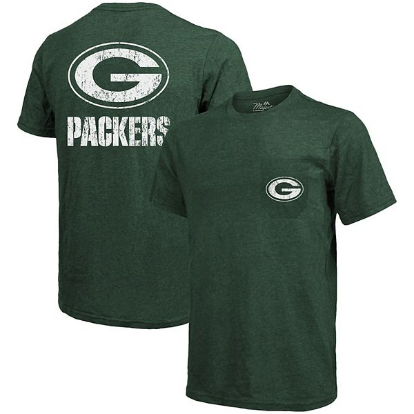 Green Bay Packers Majestic Threads Lockup Tri-Blend Long Sleeve T-Shirt -  Green