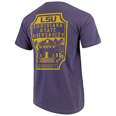 Men's Purple LSU Tigers Comfort Colors Campus Icon T-Shirt