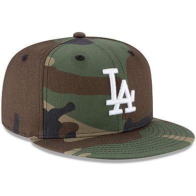 Men's New Era Camo Los Angeles Dodgers Basic 9FIFTY Snapback Hat