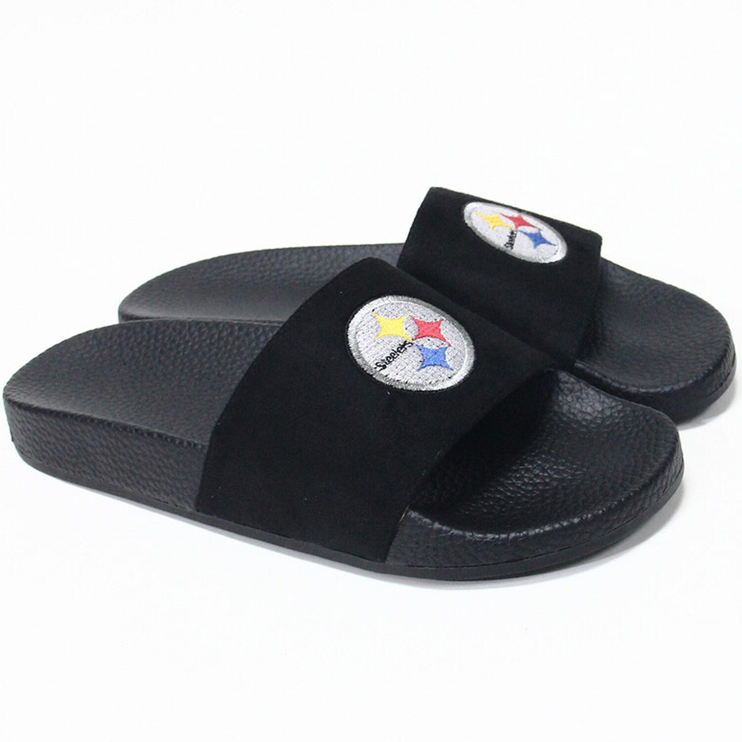 steelers nike slides