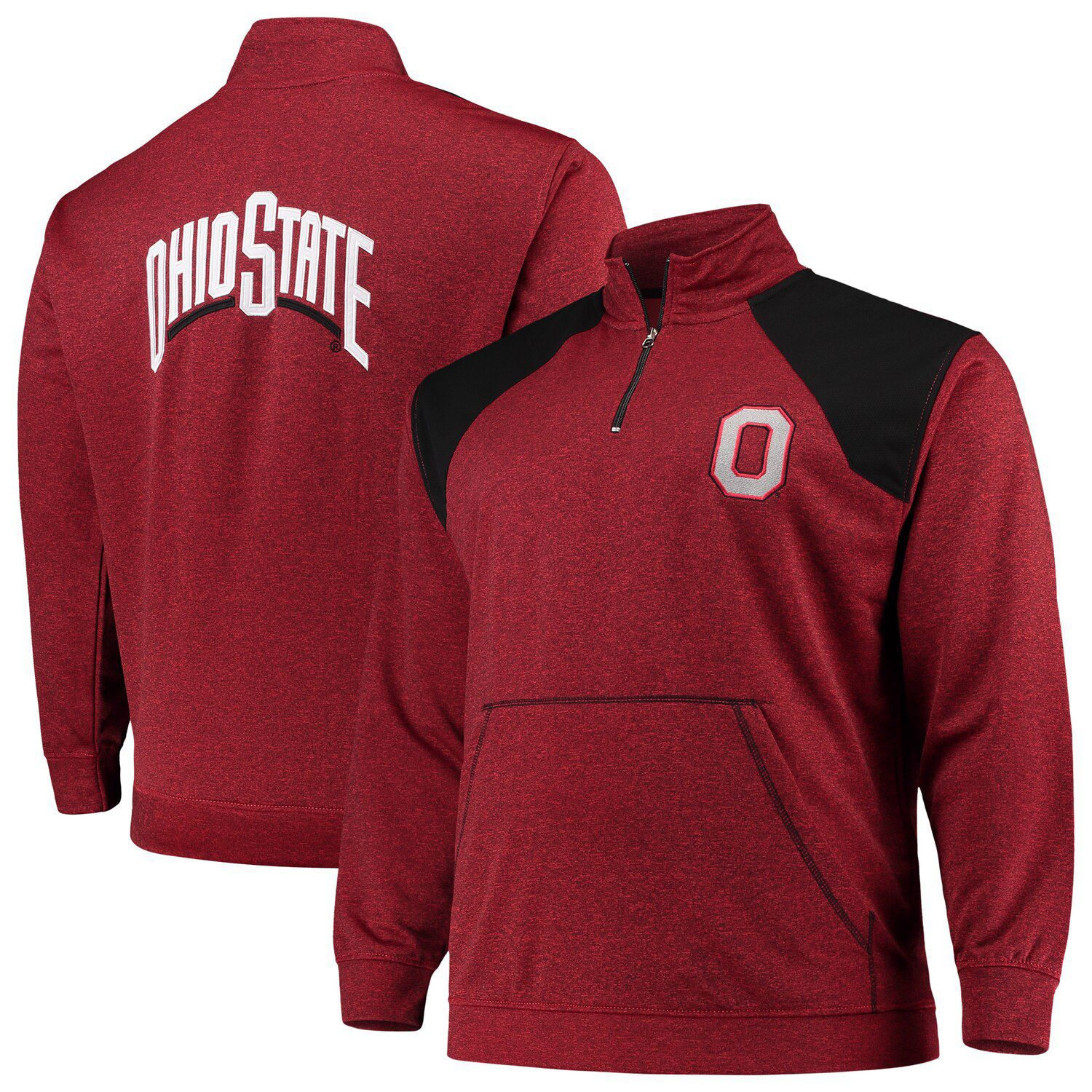 ohio state quarter zip pullover