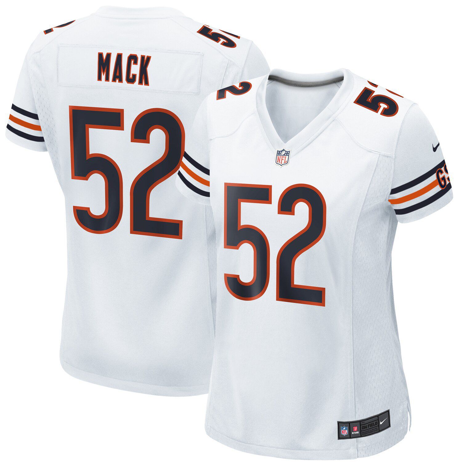 white khalil mack bears jersey