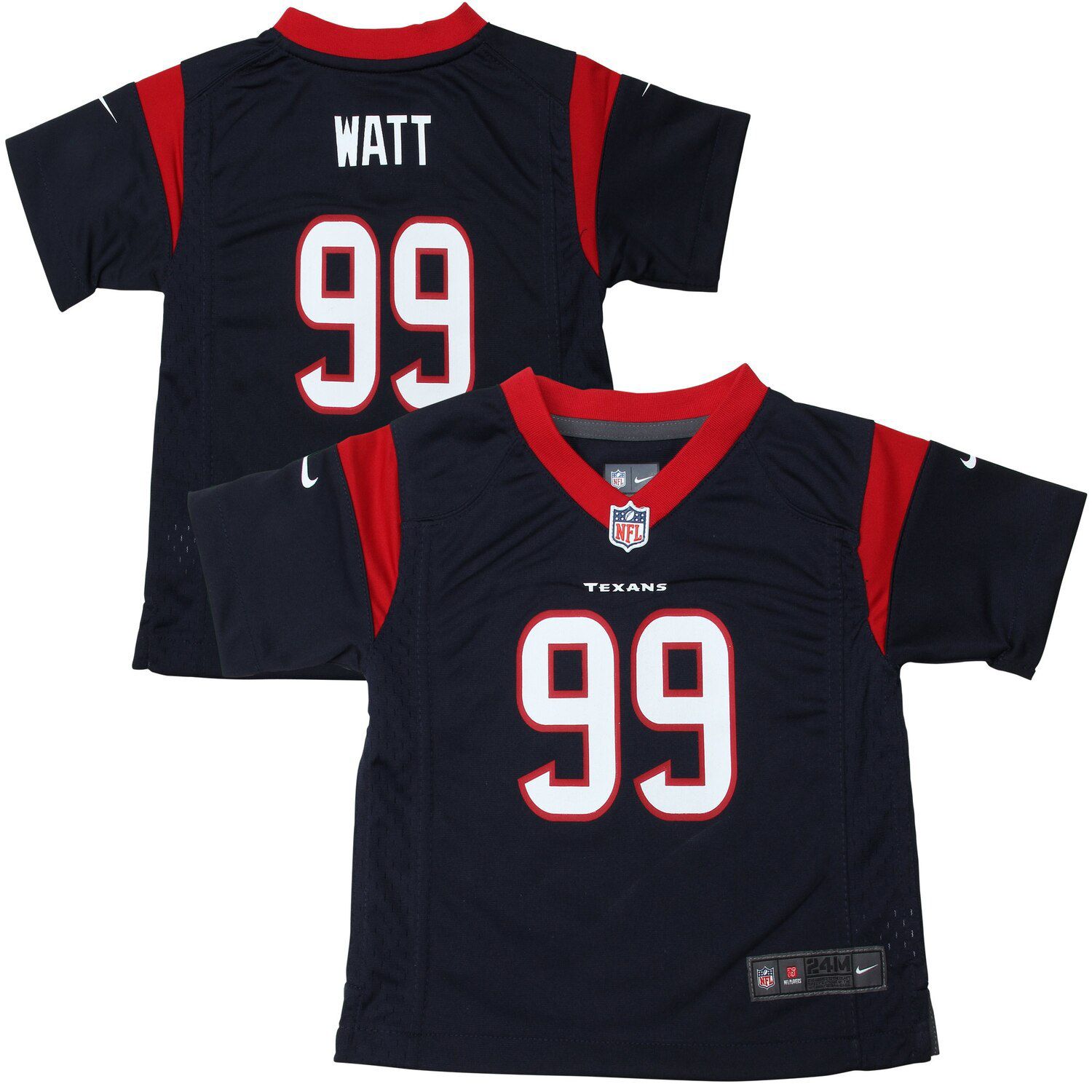 navy blue and red jersey