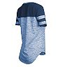 Women's New Era Navy New England Patriots Glitter Gel T-Shirt