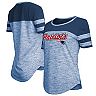 Women's New Era Navy New England Patriots Glitter Gel T-Shirt