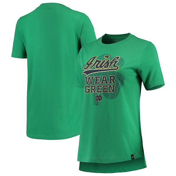 Women's Under Armour Kelly Green Notre Dame Fighting Irish Irish Wear ...