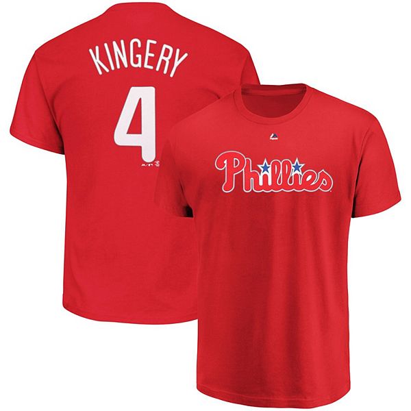 Men's Majestic Scott Kingery Red Philadelphia Phillies Official