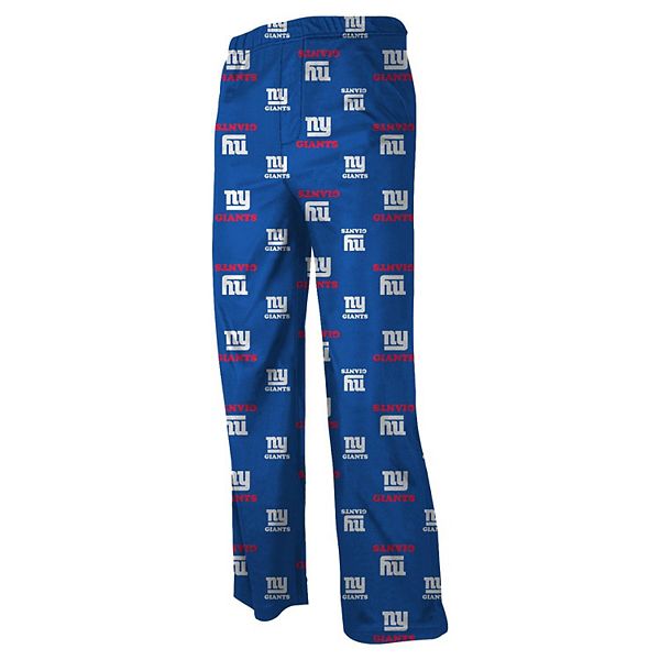 NY Giants Warm Up Lounge Pants Sweatpants Blue NFL Juniors size L