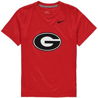 Youth Nike Georgia Bulldogs Red Logo Legend Performance T-Shirt