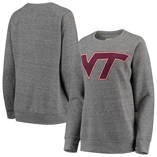 Women's Pressbox Heathered Gray Virginia Tech Hokies Big Team Logo ...