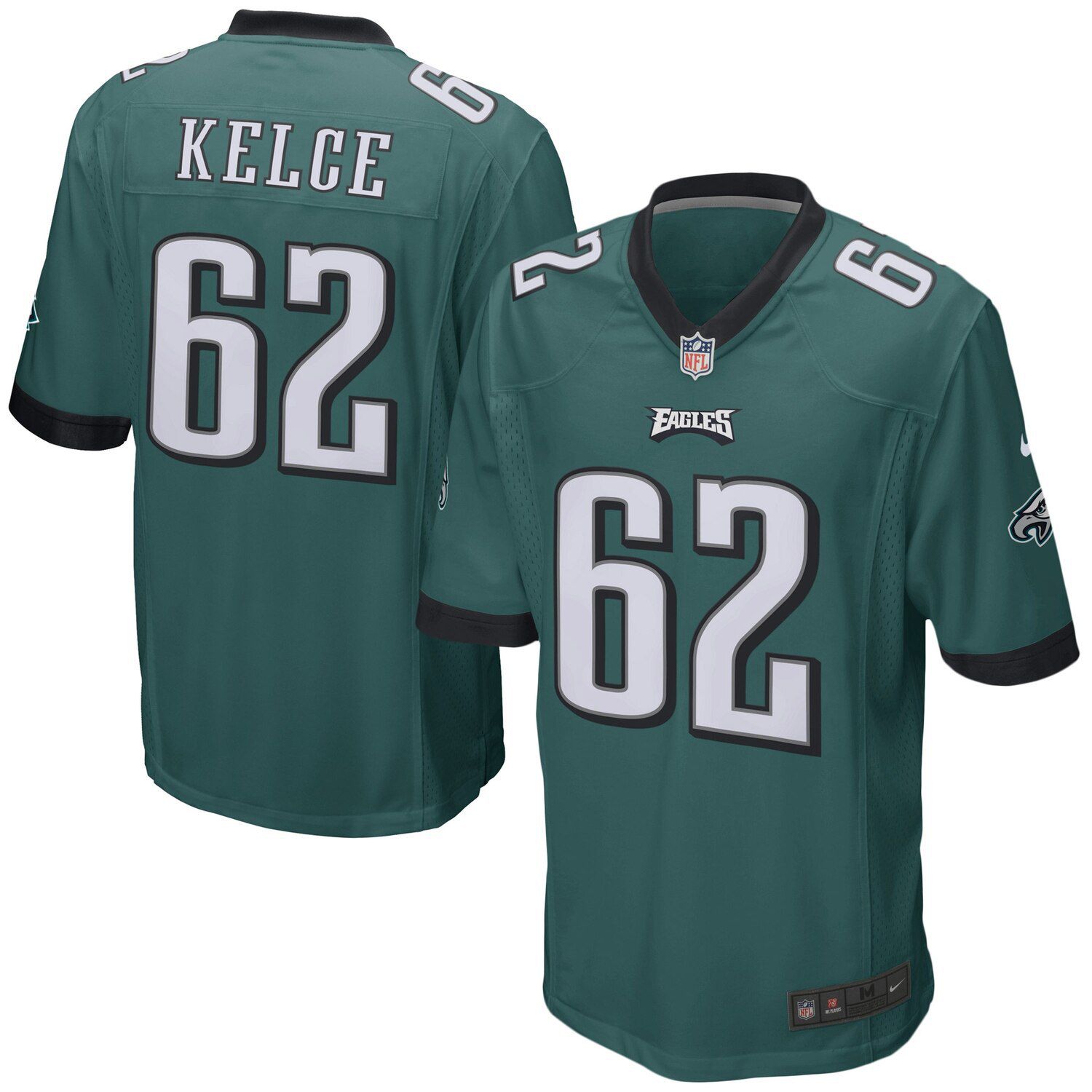 Framed Autographed/Signed Jason Kelce 33x42 Philadelphia Eagles Black  Football Jersey JSA COA