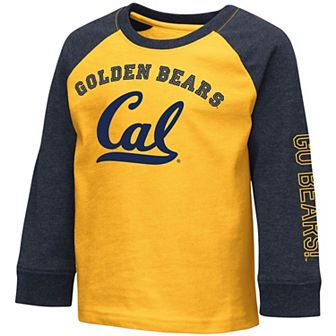 Toddler Colosseum Heathered Gold Cal Bears Long Sleeve Raglan T-Shirt