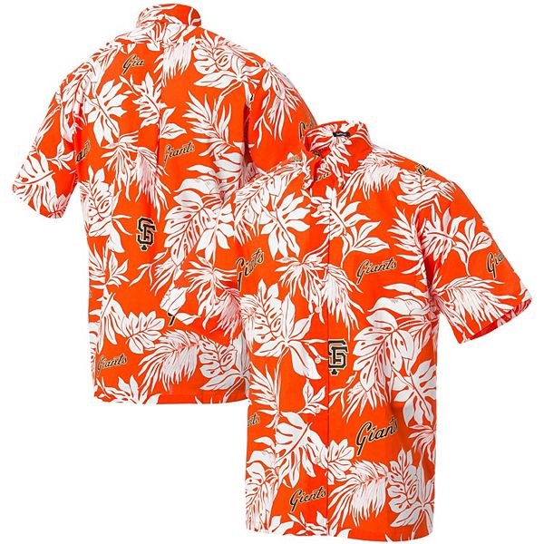Men's Reyn Spooner Orange San Francisco Giants Aloha Button-Down Shirt