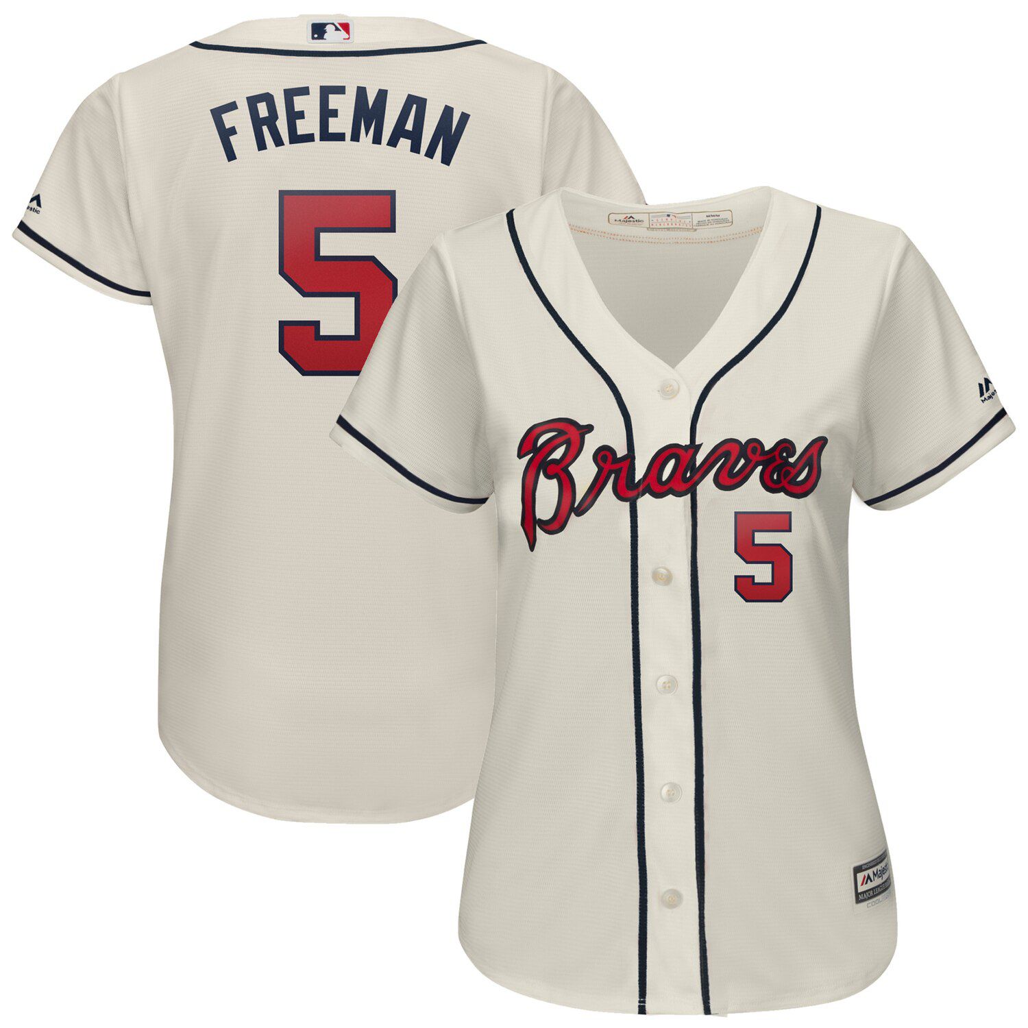 atlanta braves cream jersey