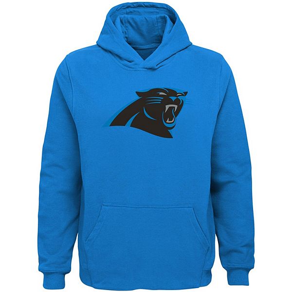 Youth Blue Carolina Panthers Team Logo Pullover Hoodie