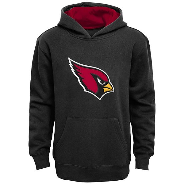 Youth Black Arizona Cardinals Fan Gear Prime Pullover Hoodie