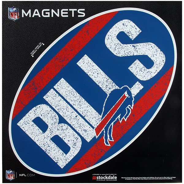 Buffalo Bills Vintage 12" Oval Color Magnet