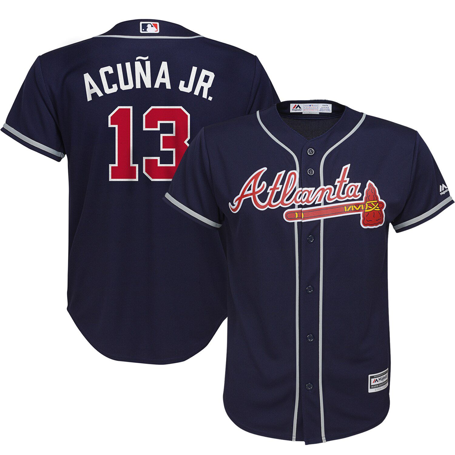 Ronald Acuna Jr. Navy Atlanta Braves 