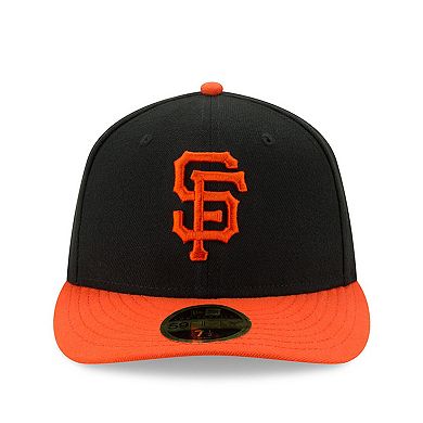 Men's New Era Black/Orange San Francisco Giants Alternate Authentic Collection On-Field Low Profile 59FIFTY Fitted Hat