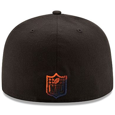 Men's New Era Black Denver Broncos Color Dim 59FIFTY Fitted Hat