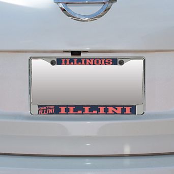 Illinois Fighting Illini Small Over Large Mega License Plate Frame