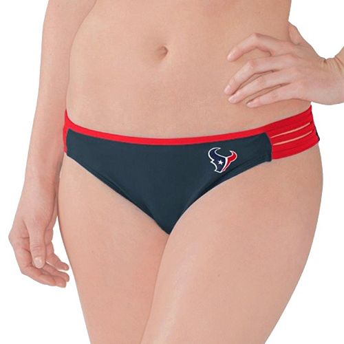 Womens G Iii 4her By Carl Banks Navyred Houston Texans Outfielder Bikini Bottom 