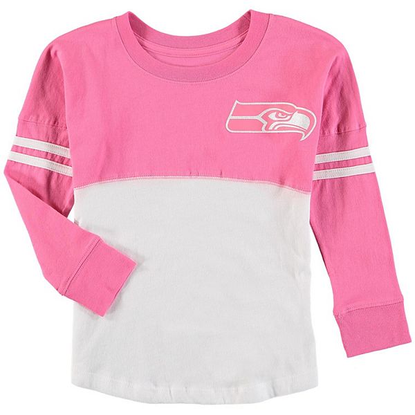 Girls pink outlet seahawks jersey