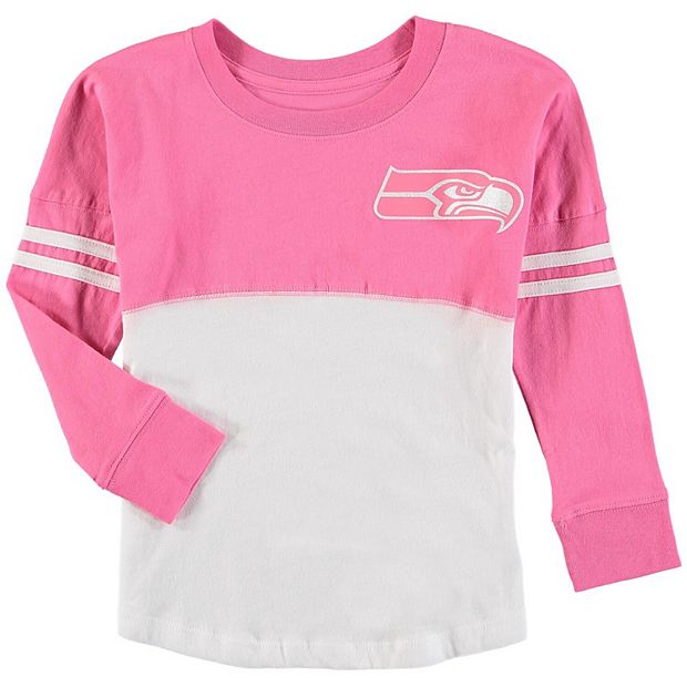 Seattle Seahawks Raglan Shirt Youth Girls Graphic Tee