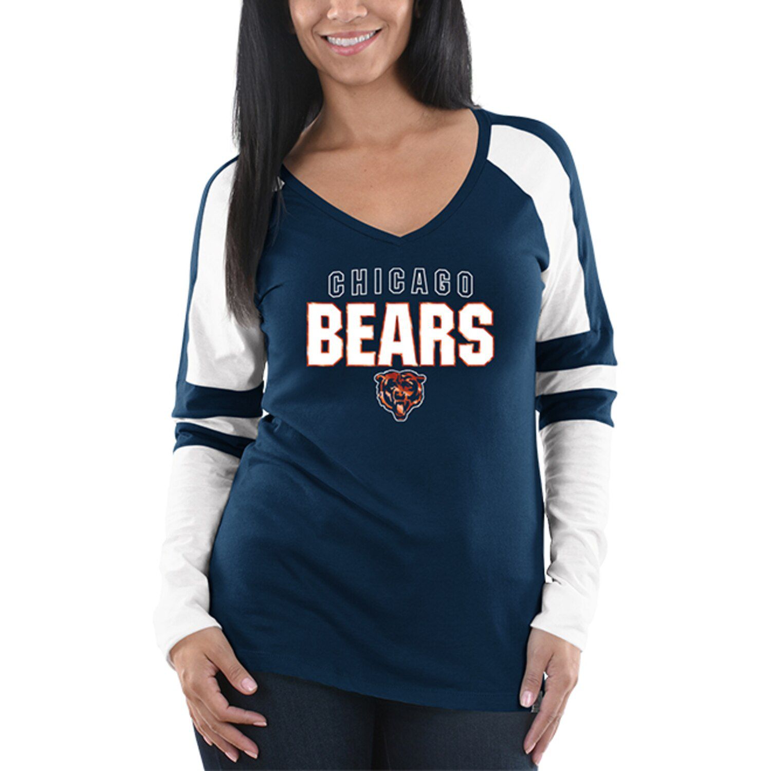 chicago bears women's long sleeve shirt