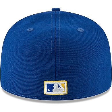 Men's New Era Yellow Milwaukee Brewers Cooperstown Collection Wool 59FIFTY Fitted Hat