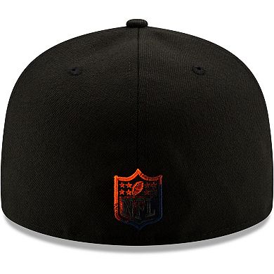 Men's New Era Black Denver Broncos Historic Color Dim 59FIFTY Fitted Hat