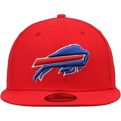 Men's New Era Red Buffalo Bills Omaha 59FIFTY Fitted Hat