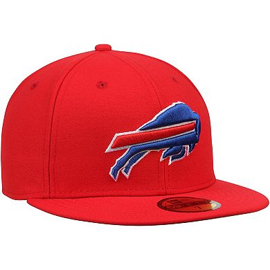 Men's New Era Red Buffalo Bills Omaha 59FIFTY Fitted Hat