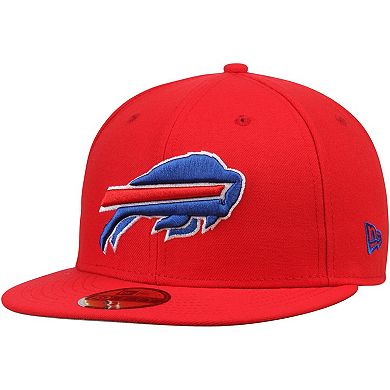 Men's New Era Red Buffalo Bills Omaha 59FIFTY Fitted Hat