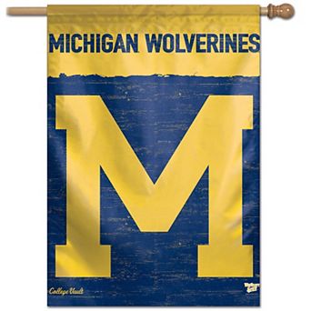 WinCraft Michigan Wolverines 28" x 40" College Vault Single-Sided Vertical Banner