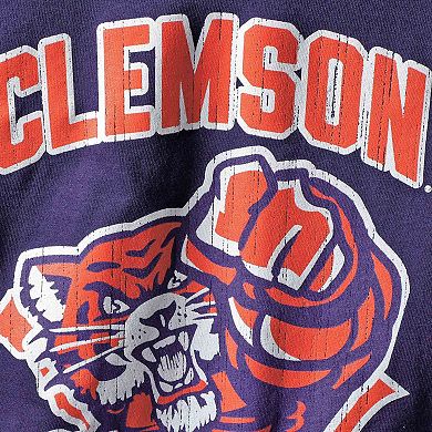 Youth Champion Purple Clemson Tigers Strong Mascot T-Shirt