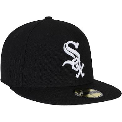 Men's New Era Black Chicago White Sox 2005 World Series Wool 59FIFTY Fitted Hat
