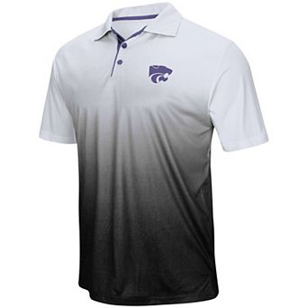 Men's Colosseum Gray Kansas State Wildcats Magic Team Logo Polo