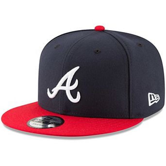 Men's New Era Navy/Red Atlanta Braves Team Color 9FIFTY Snapback Hat
