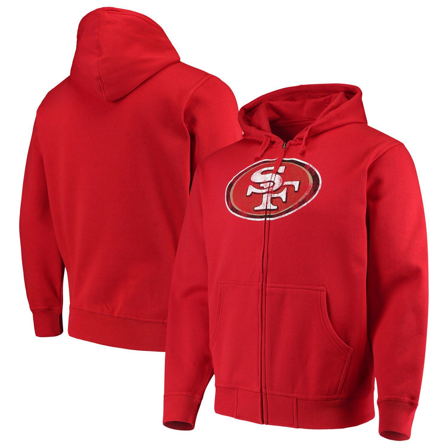 49ers full zip hoodie