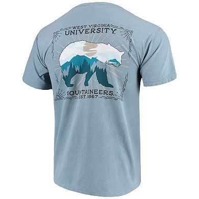 Men's Blue West Virginia Mountaineers State Scenery Comfort Colors T-Shirt