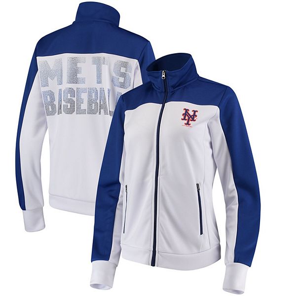 New York Mets G-III 4Her by Carl Banks Women's Gamer Full-Zip Track Jacket  - Royal