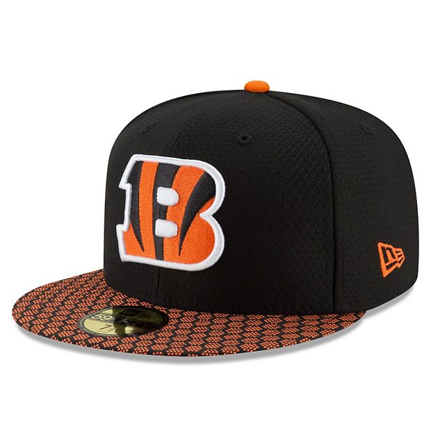 Cincinnati Bengals Hat New Era 39Thirty Football Black Flex Fit Cap Size  S/M M/L