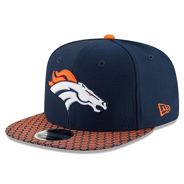 New Era Denver Broncos Pride Navy Blue and Orange Hat NFL Football